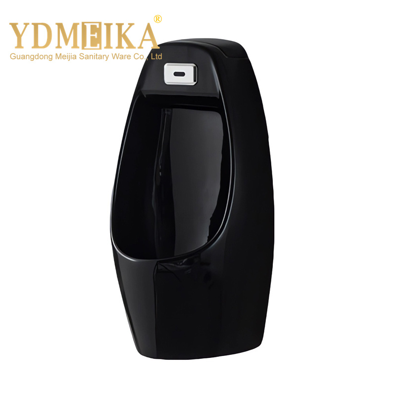 Black Color Ceramic Auto Flush Wall Mount Urinal Bathroom Urinals Ceramics Urinals