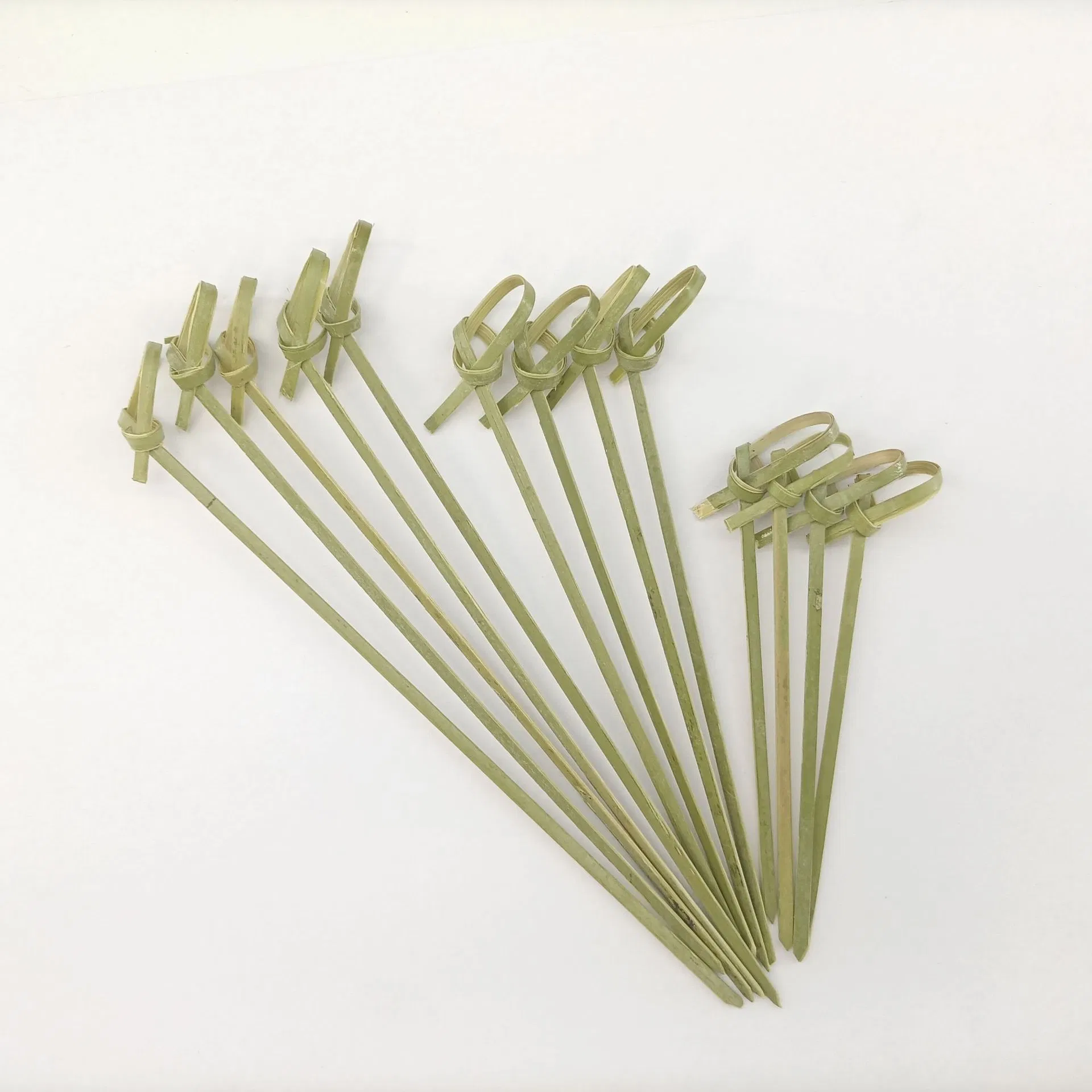 Wholesale Disposable Bamboo Knot Pick Skewers for Birthday Fruit Skewer Knot Skewer