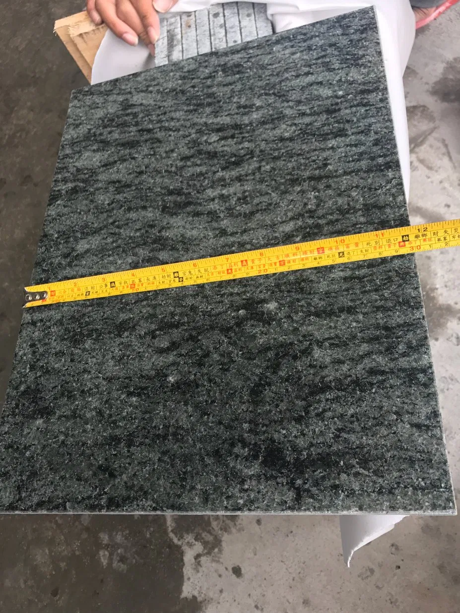 Polished Olive Green Granite Tile for Wall and Flooring