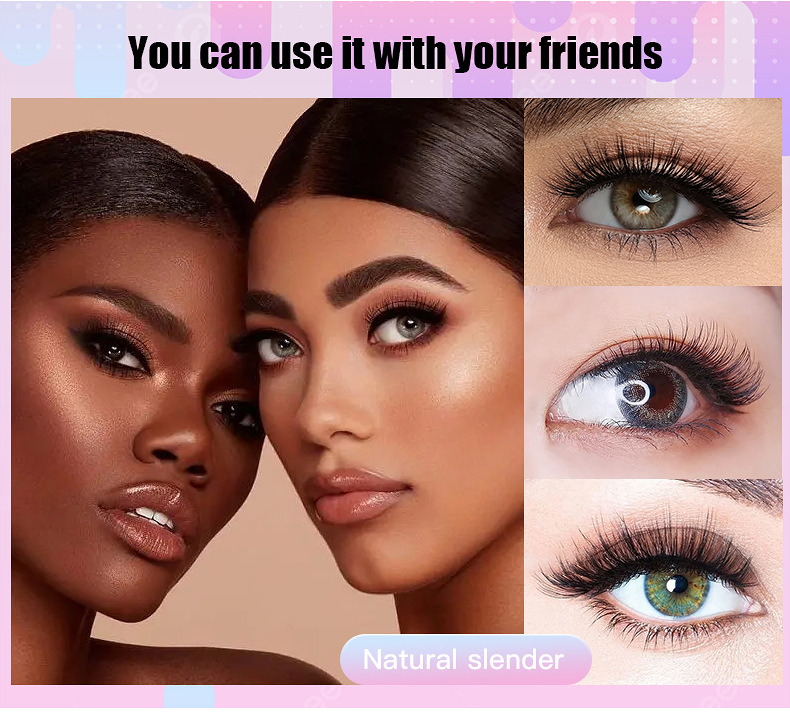 20 Pairs Mixed Package Natural Long Black 3D Synthetic Fiber Eyelashes Fake Lashes Extension