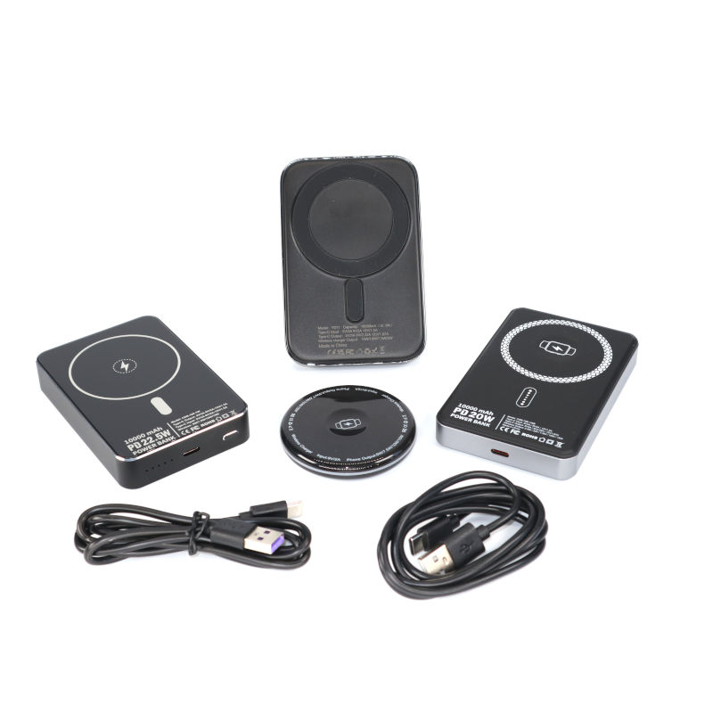 15W Magnetic Wireless Charging Power Bank with 10000mAh Capacity for on-The-Go Convenience