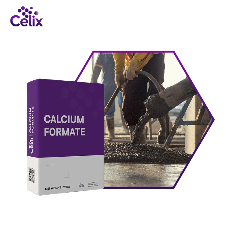 Celix Calcium Formate Industrial Grade Additive for Concrete and Plaster
