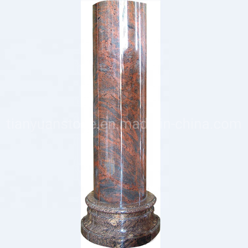 Luxury Natural Stone Column for Garden Decoration with Free Design Service