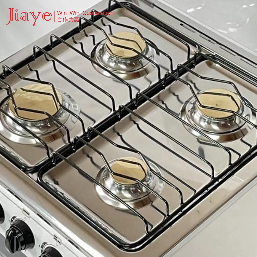 Freestanding Oven Gas Stove with 4 Gas Burners White Smart Life