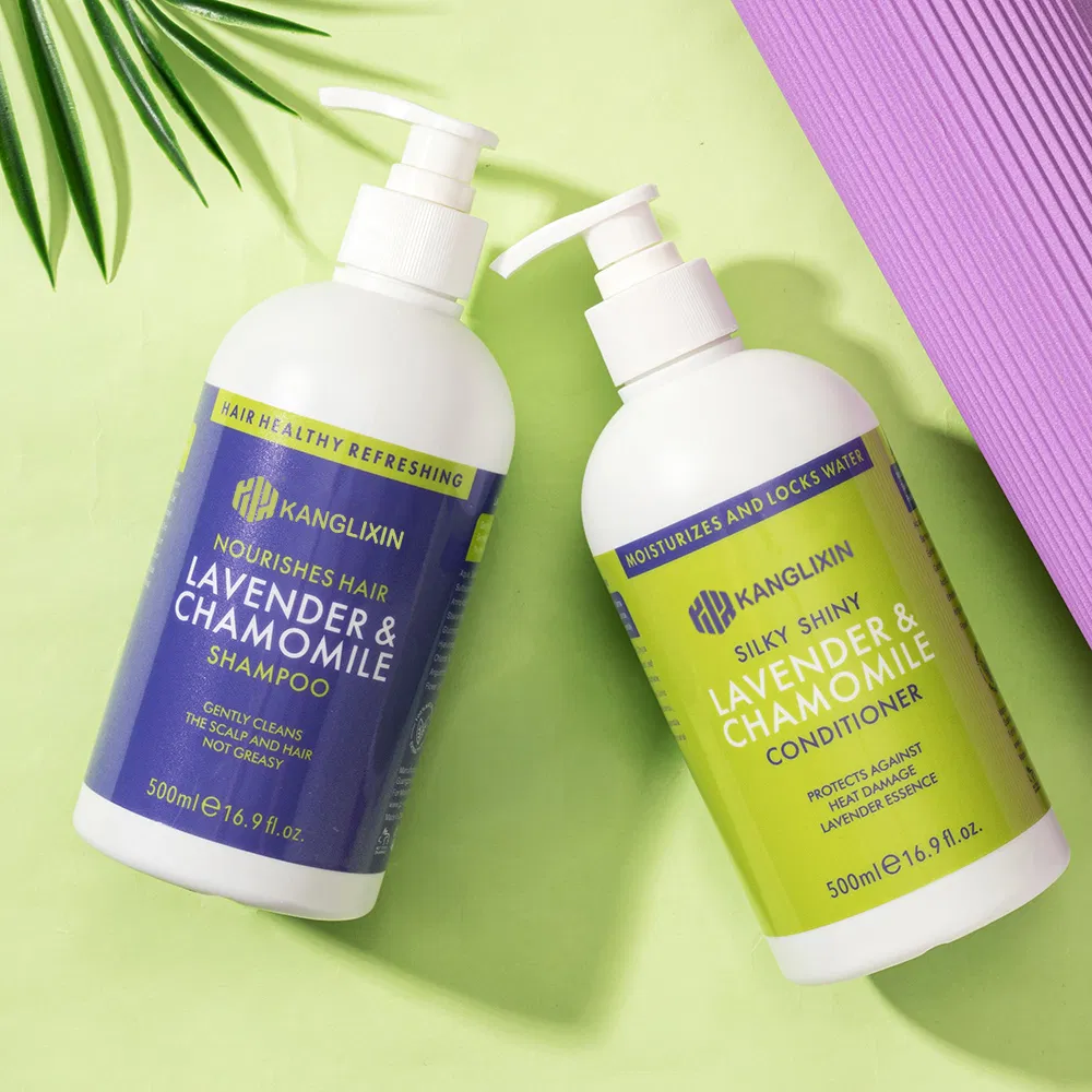 Chamomile Lavender Essential Oil Salon Hotel Deep Cleansing Soothing Nourishing Shampoo Conditioner