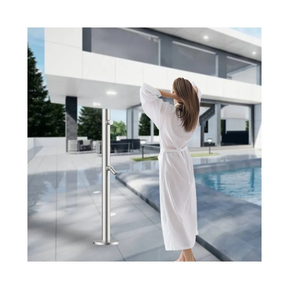 Adjustable Rainfall Stainless Steel Cold Hot Short Style Outdoor Shower