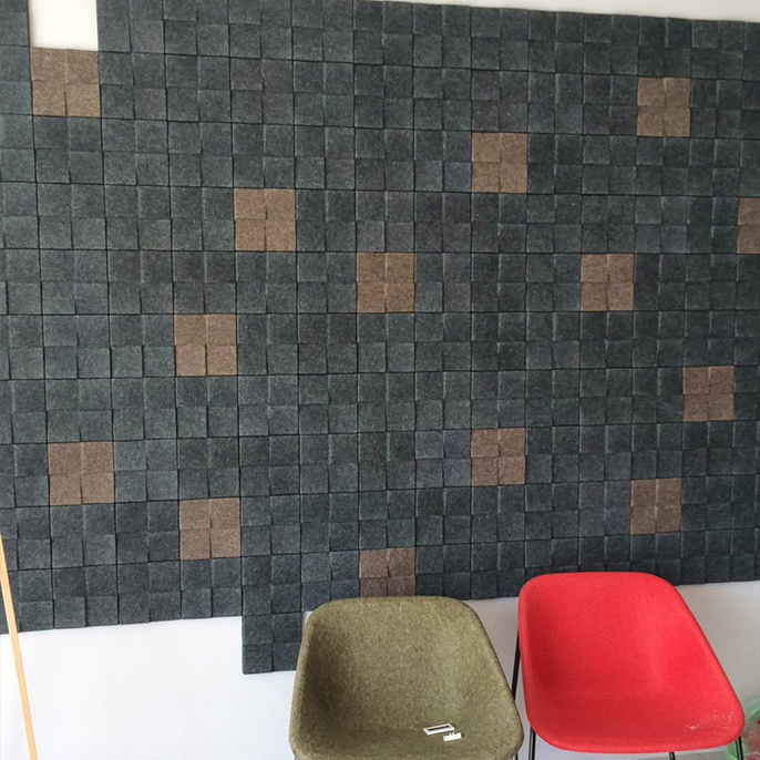 Polyester Fiber 3D Soundproofing Acoustic Panel From Kingkus