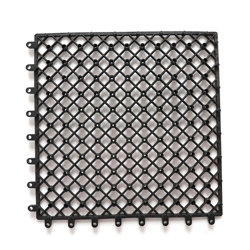 Interlocking Snap in Easy DIY Click Eco Plastic Floor Underlay for Composite Wood Plastic WPC Deck Tiles
