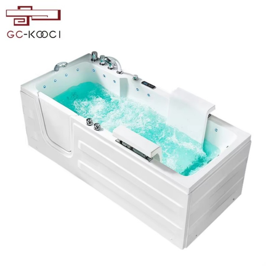 Акриловая ванна с подогревом и гидромассажем