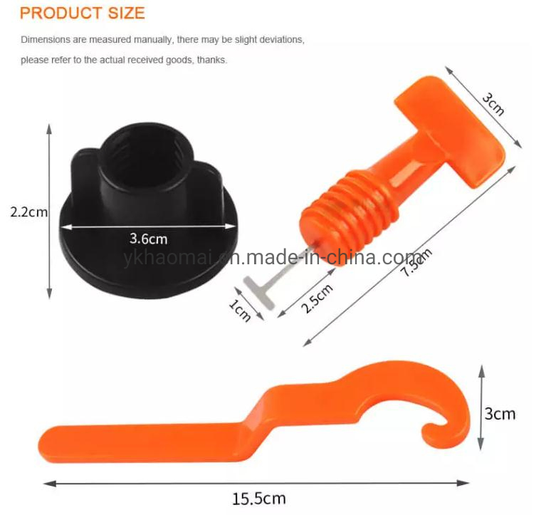 Tile Leveling System Kit Tile Leveler Spacers Steel Pins - Reusable Tile Installation Tool Kit for Tiles Stone Installation