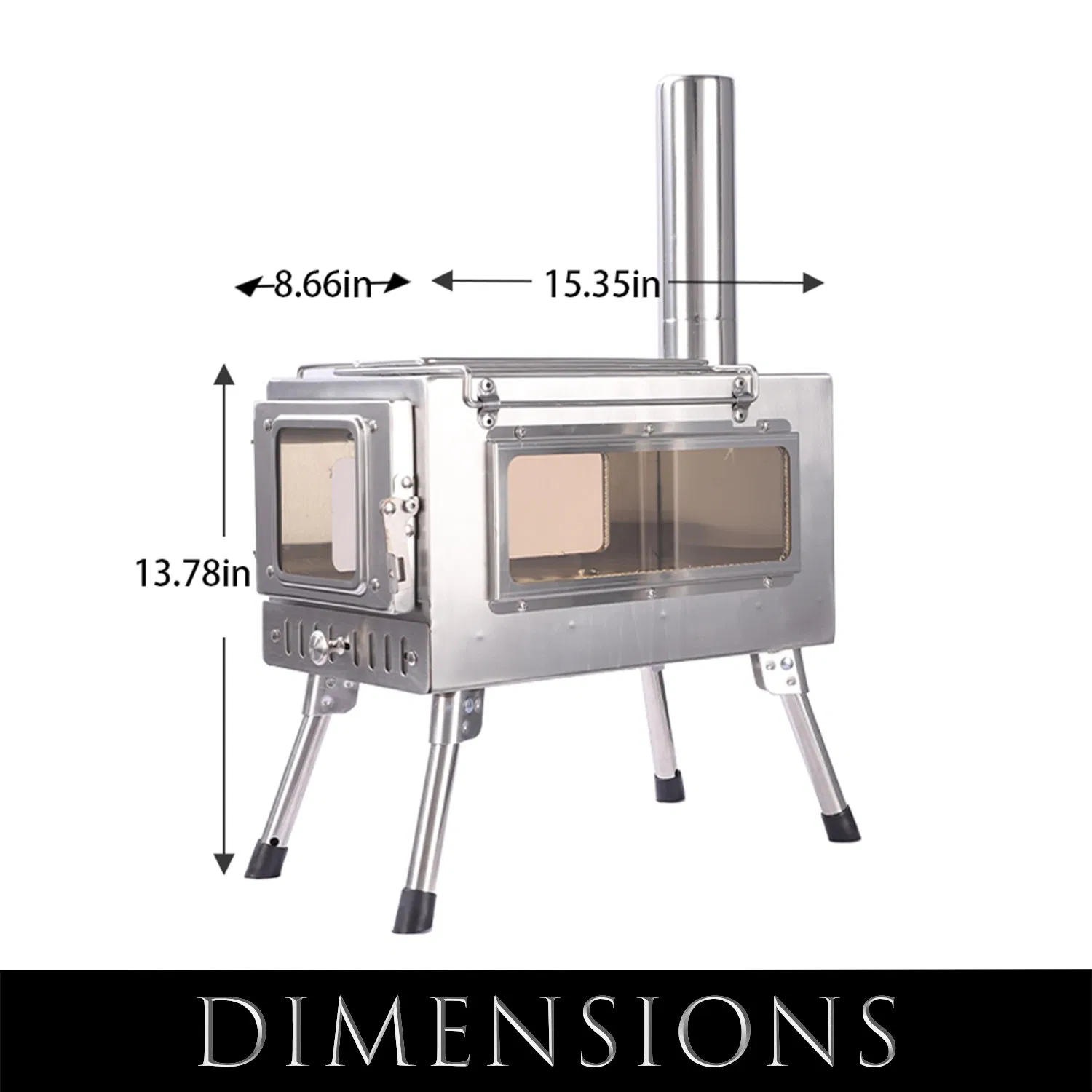 Портативная походная печь-палатка из нержавеющей стали