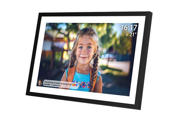 15.6 Inch Digital Photo Frame with Touch Screen - High-Resolution Smart Display for Interactive Photo Viewing & Modern Home Decor