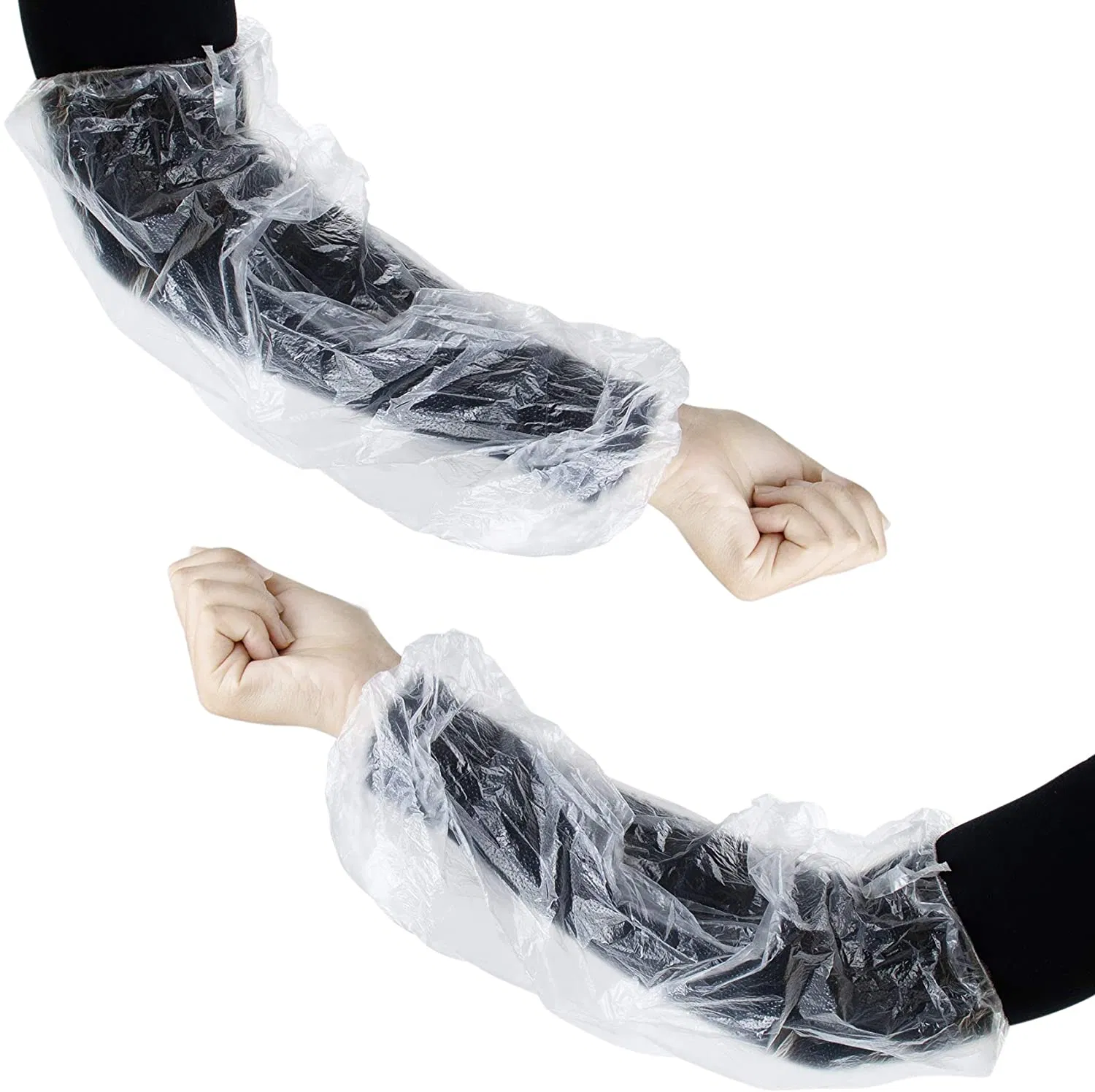 Disposable Plastic PE Sleeve Covers Disposable Plastic Transparent PE Sleeve Covers
