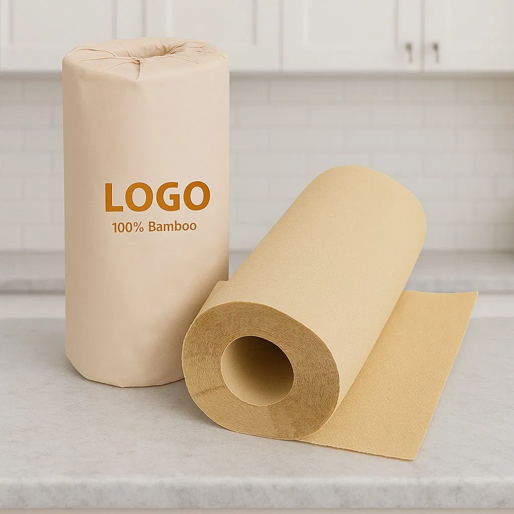 Kitchen Paper Towel Roll Dish Washing Rags Cleaning Ultra Absorbent Disposable Cheap Biodegradable Kitchen Paper Towel Roll