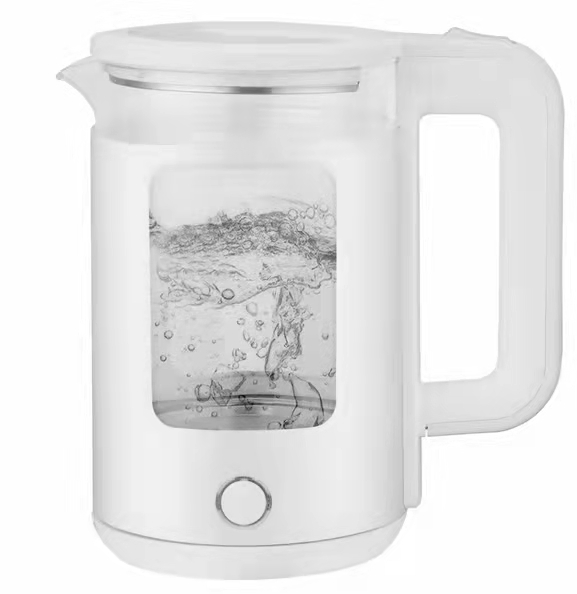 Hot Sale Glass Pot Electric Kettle with Blue LED Light