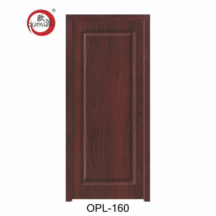 Top Sell Good Quality Solid Wooden Veneer Lobby Frosted Door