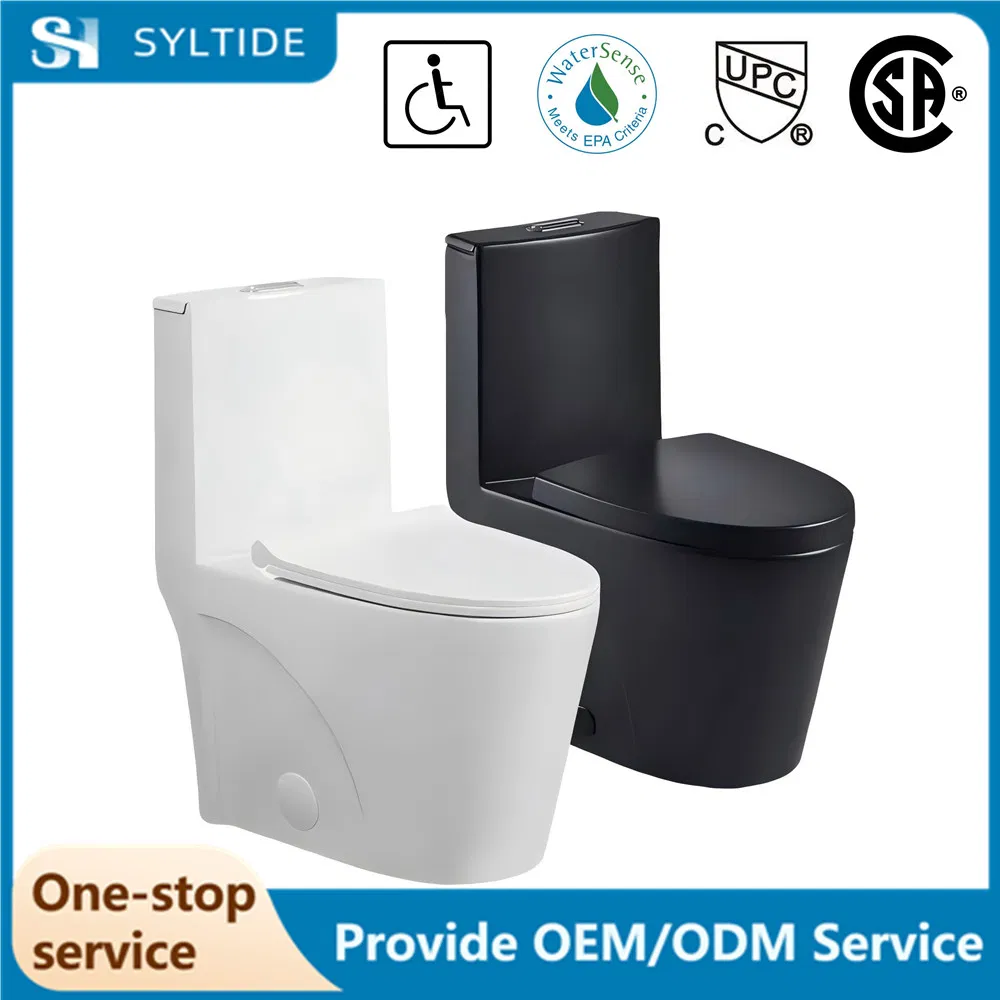 Guangdong Factory Wholesale North America Upc Sanitaryware Ceramic One Piece Toilet Bowl