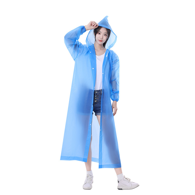 Extra Thick Disposable Pocket Raincoat for Adults with Waterproof Emergency Hood Esg17222