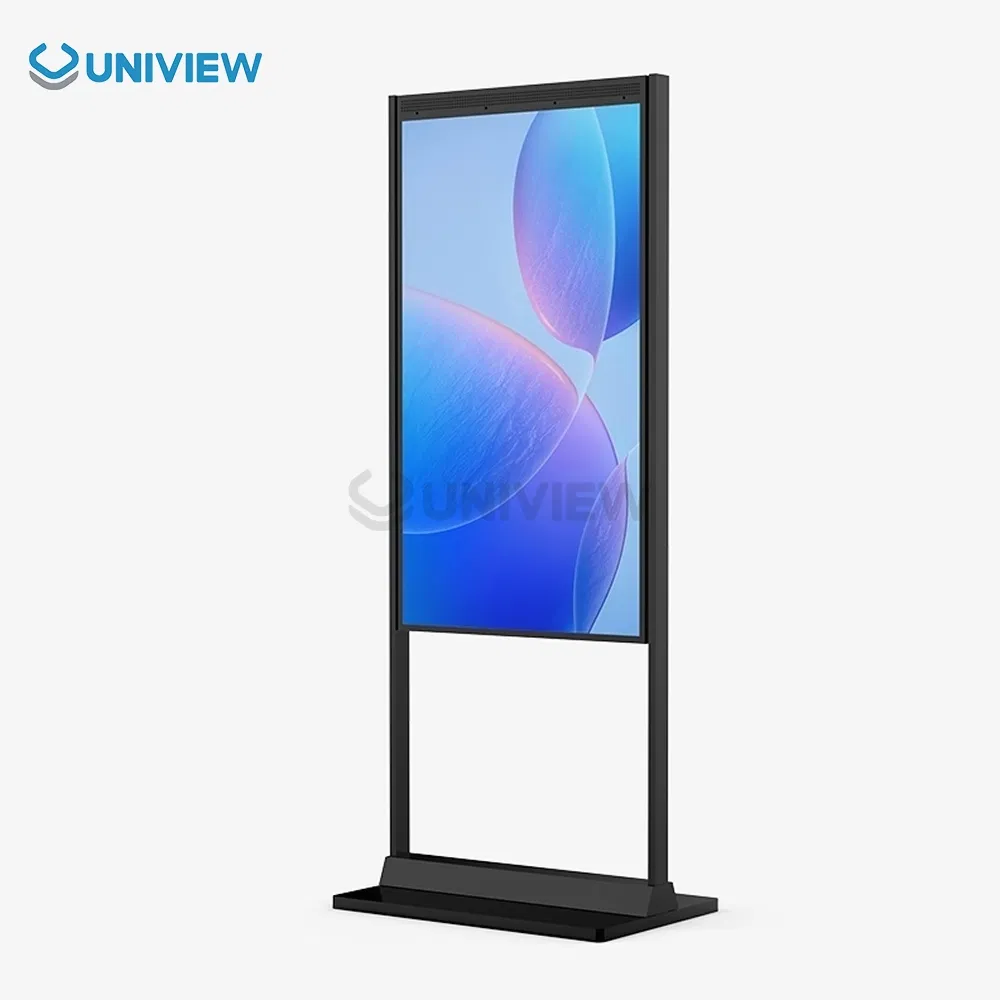 Uniview LCD 43 49 55 65 75 Inch Semi Outdoor Double-Sided Window Display Screen LCD Display Digital Signage