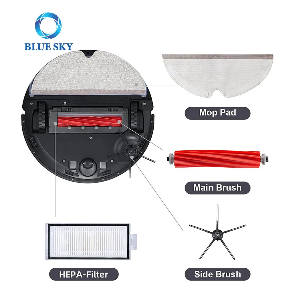 Filter Main Brush Side Brush Mop Cloth Accessories Kit for Xiaomis Roborock Q7 Q7 Max + T8 Robot Vacuum Cleaner Sweeping Robot Parts