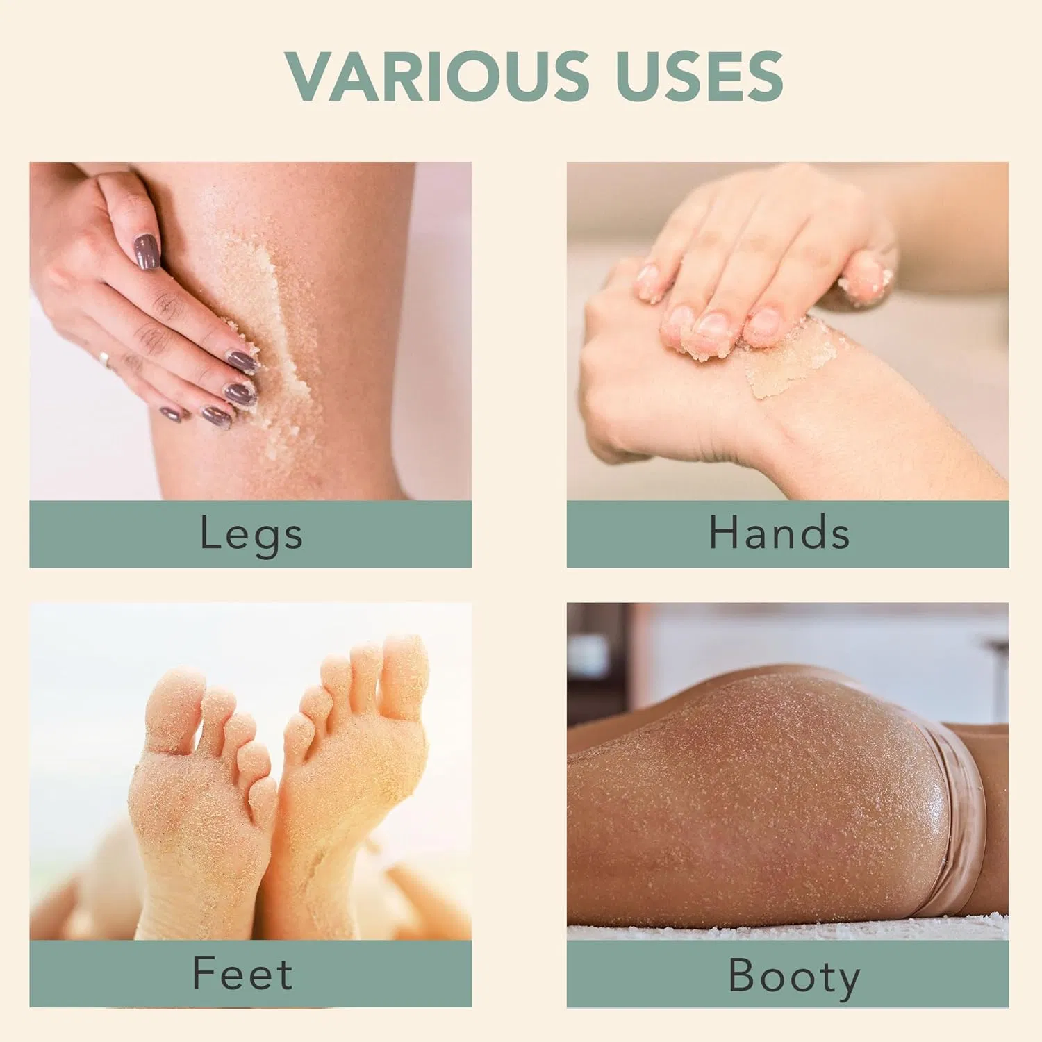 Beauty Cosmetics Skin Care Moisturizes Dry Sensitive Skin Exfoliates Body Sugar Scrub