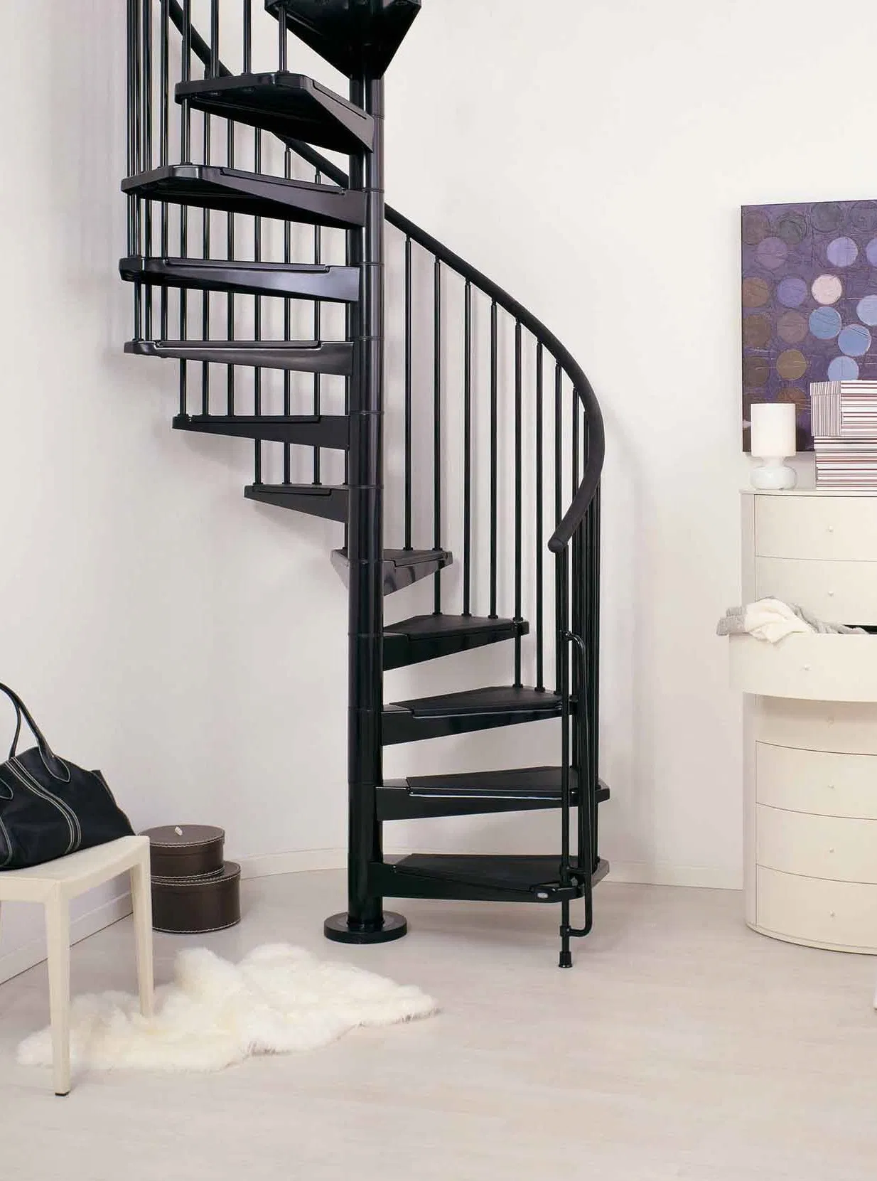 Cbmmart Guangdong Stair Parts Aluminum Stair Handrail Fence Railing Spiral Stairs