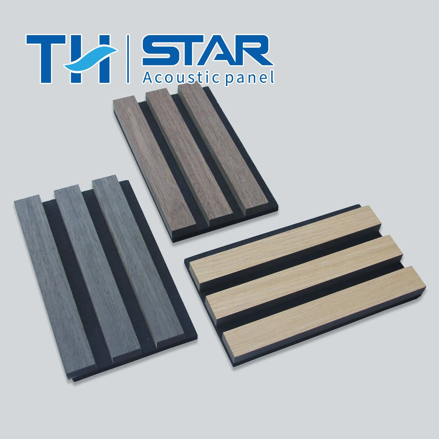 High Quality Soundproof Polyester with Wood Slats Acoustic Panels Fireproof Material Sound Absorption