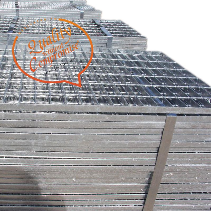 Stainless Steel Driveway Floor Bearing Bar 3/4'' Grid Smooth Serrated Grating