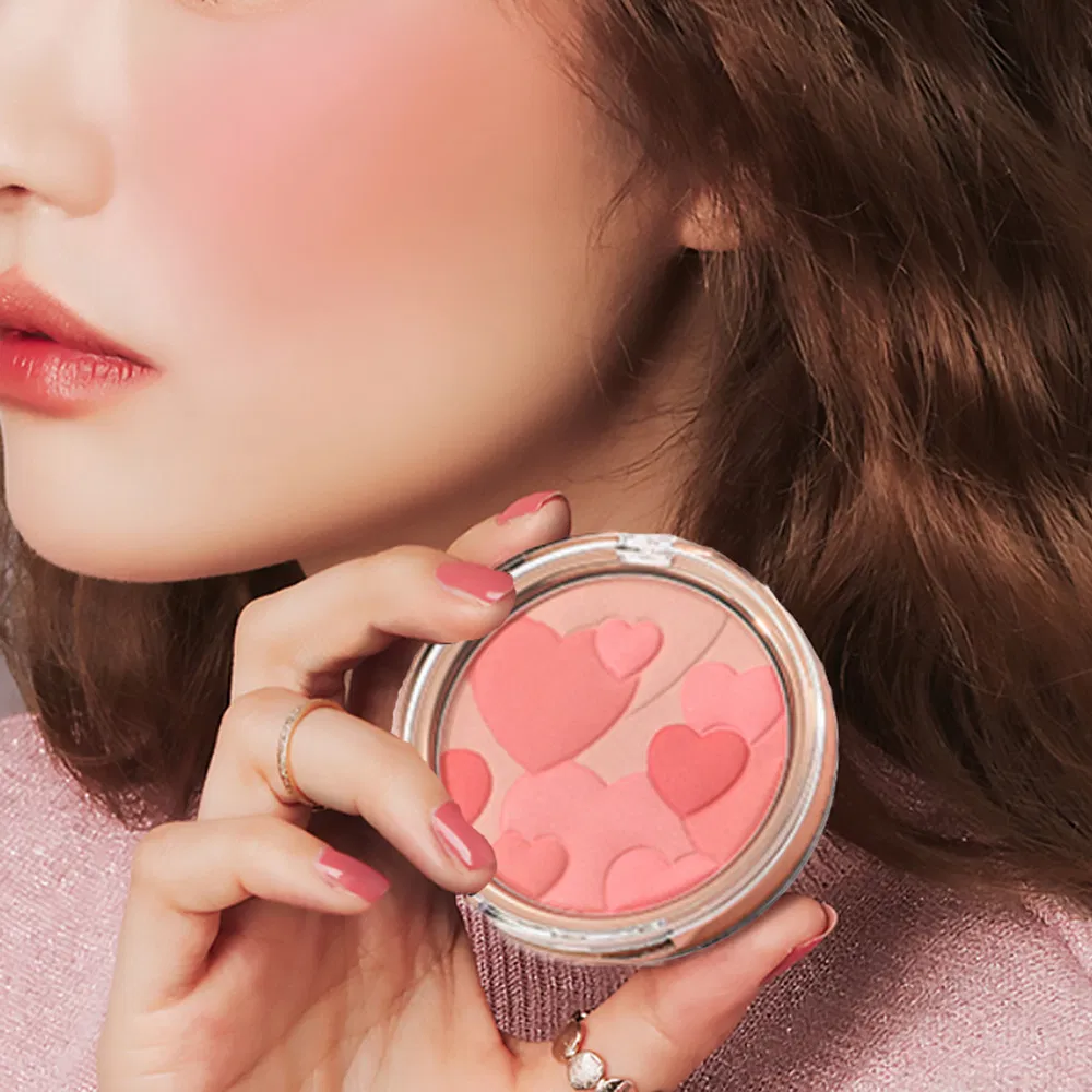 Mineral Cosmetic Blush Makeup Blusher Compact Face Cheek Powder for Facial Blush