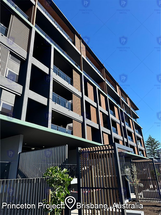 Project Building Wood Grain Cladding Wall Panel Aluminum Screen Batten for External Facades