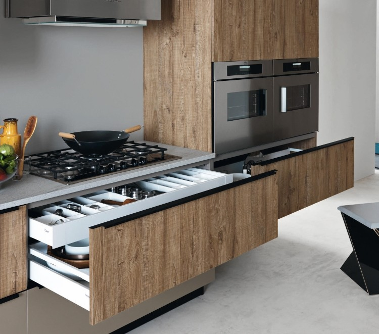 Modern Design Japanese Style Modular Customized Apartment Kitchen Cabinets