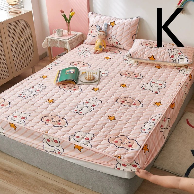Reactive Printed Noiseless, Durable, Breathable TPU Spill-Proof Waterproof Mattress Protector Mattress Cover Fitted Sheet