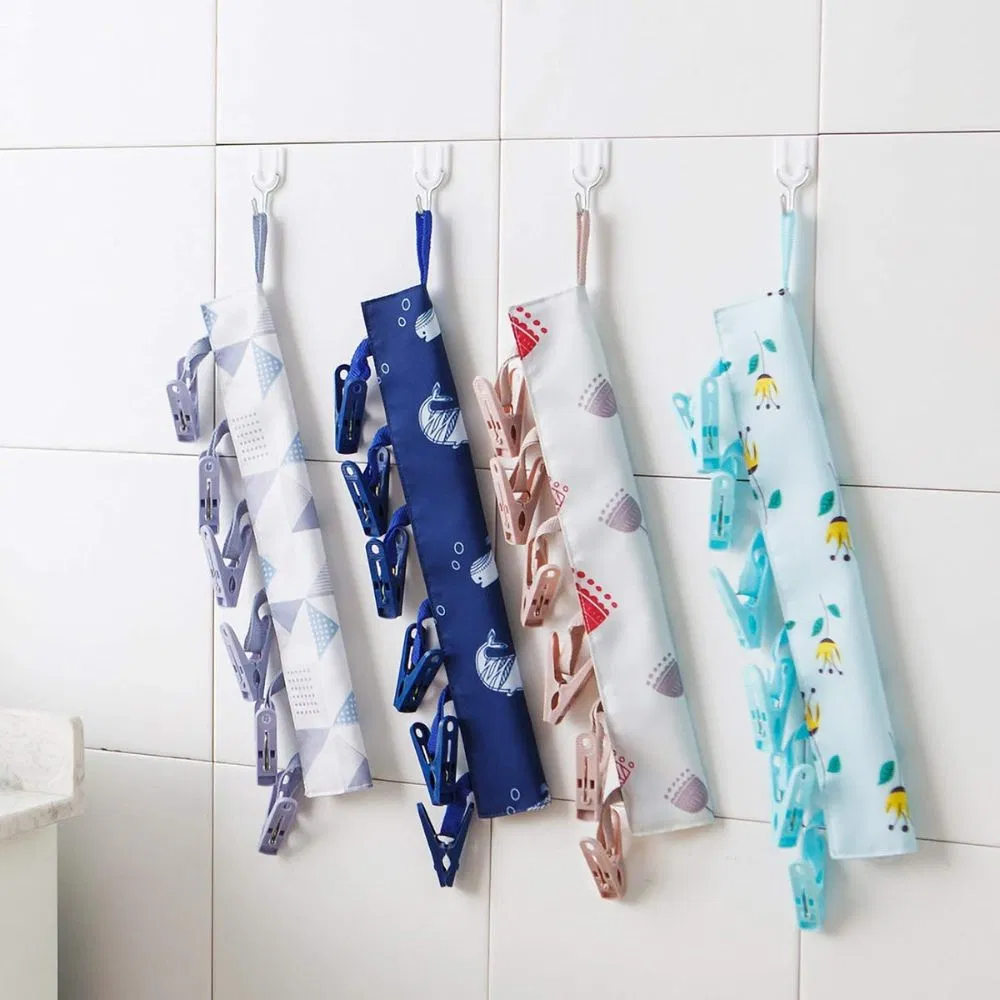 Folding Mini Clothes Dryer Airer with 6 Clothes Pegs 6 Clip Wbb10681