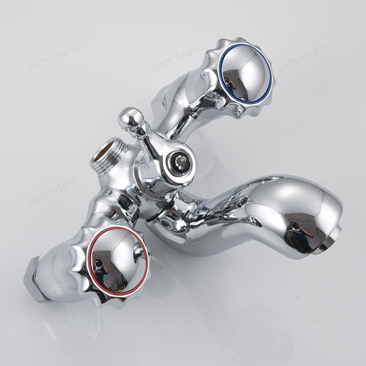 Zinc Alloy Bathroom Shower Set Wall Mounted Mixer Cold Hot Water Faucet