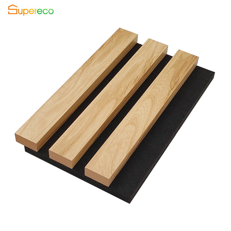 Decoration Wall Panel E1 Grade Flame Retardant Material MDF Pet Wall Acoustic Panel