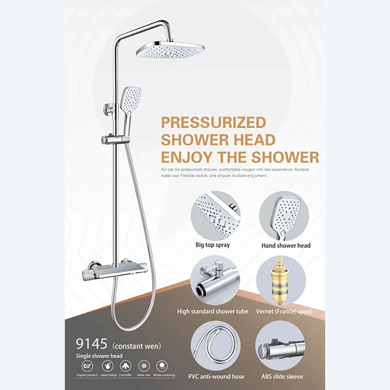 Modern Wall-Mounted Exposed Shower Mixer for Stylish Bathrooms