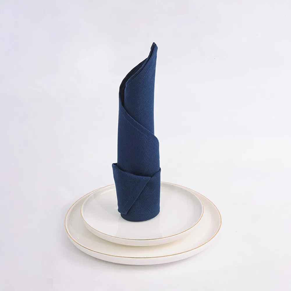 Modern Solid Color Soft 100% Polyester Dining Cloth Napkins for Wedding
