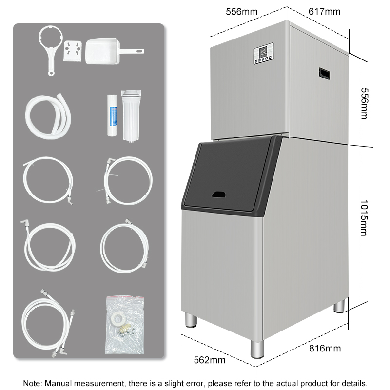 Stainless Steel Slushy/Slush Cube Snowflake/Snow Standing Industry Commerical Ice Maker