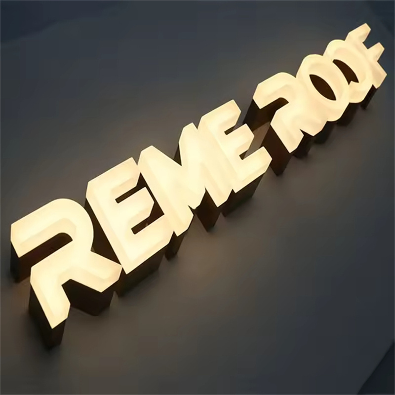 Outdoor 3D LED Channel Stainless Steel Front Lighting Advertising Sign Board Letters