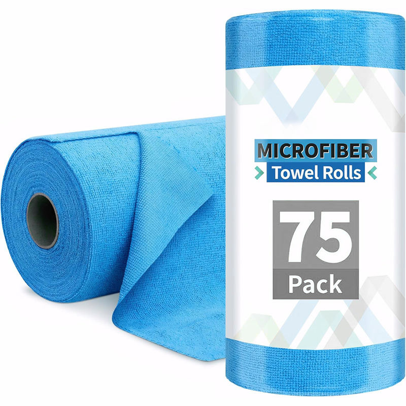 Microfiber Quick-Dry Cleaning Wipes Towel Roll Reusable for Kitchen Home Use