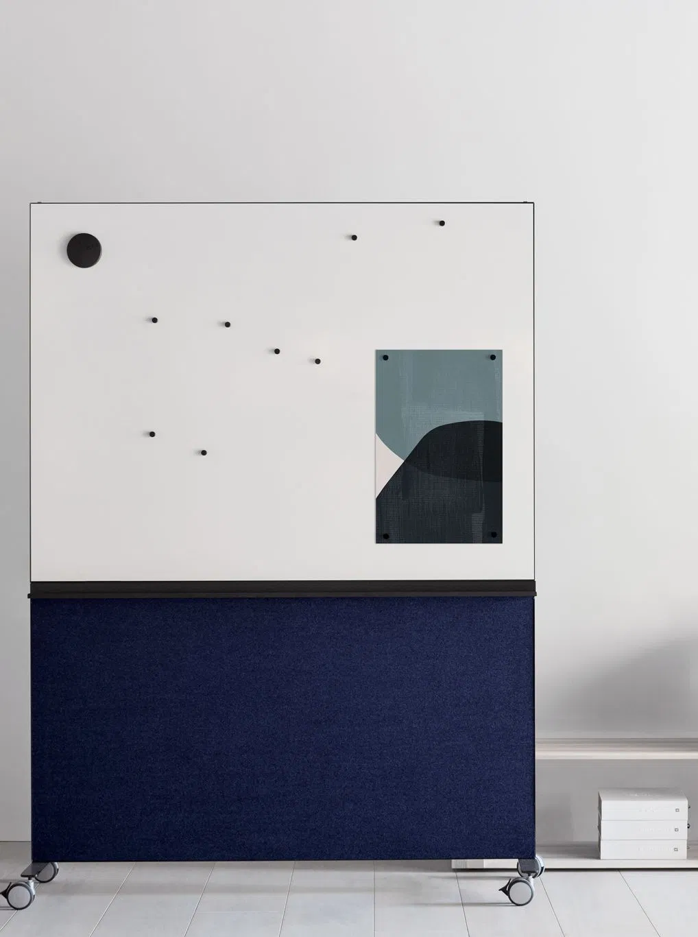 Eco-Friendly Sound Absorbing Material Acoustic Mobile Noticeboard Pet Acoustic Workstation Screen Acoustic Office Whiteboard