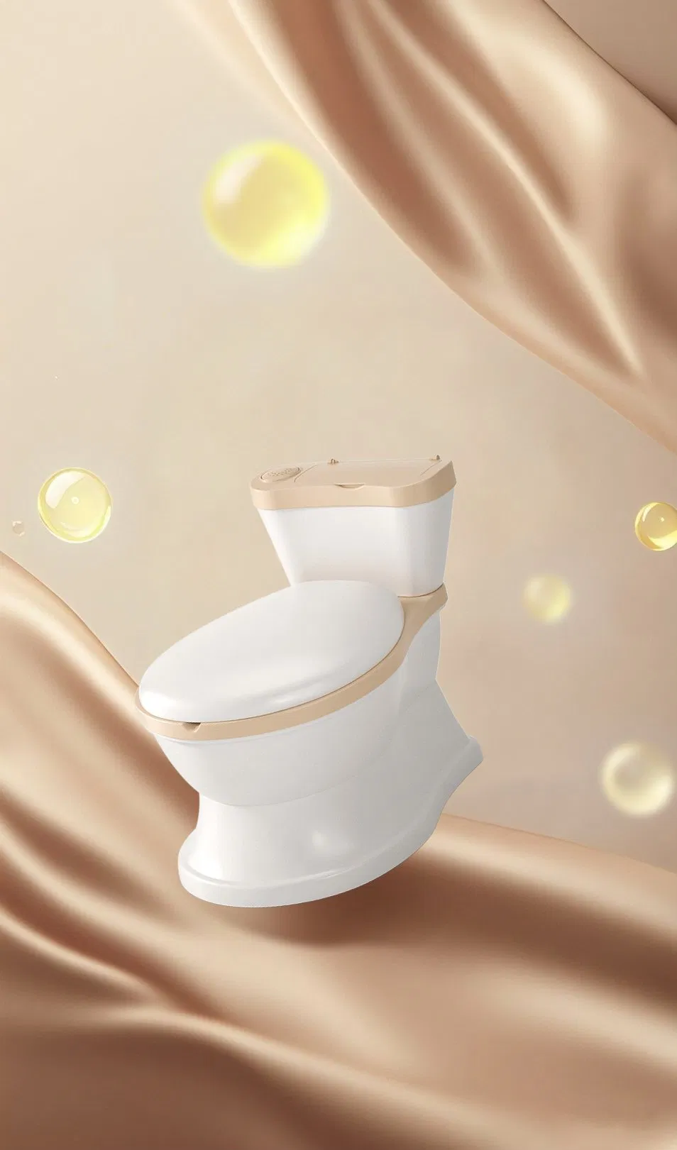 Children's Cartoon Plastic Flush Sound Toilet Stool with Urine Basin for Baby Boys and Girls Child Training