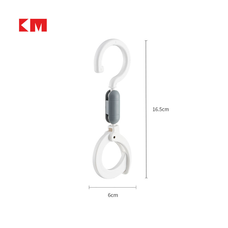 Крючок для коляски Km5141, 360° вращение, одинарный