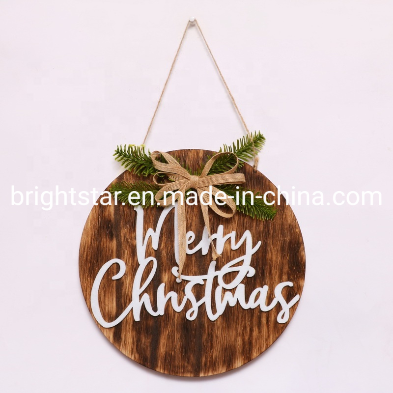 Wreath Wooden Welcome Door Hanger