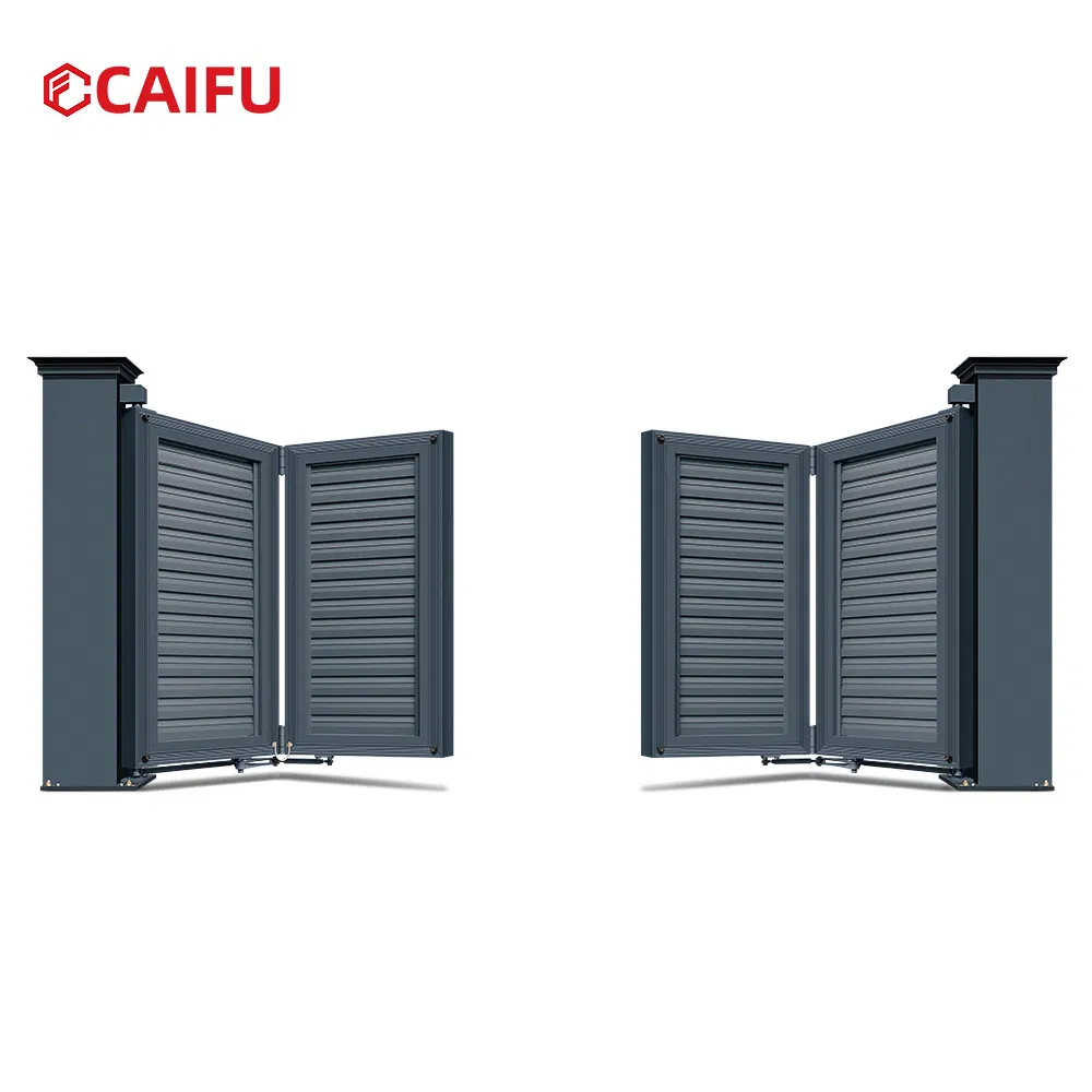 Automatic Bi-Folding Gate Aluminum Alloy Main Double Door Electric Swing Gate