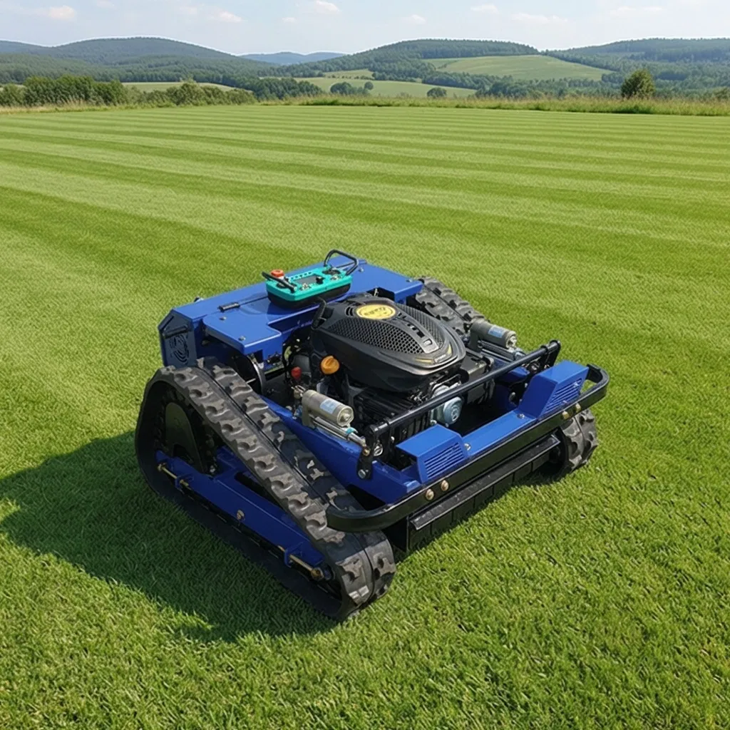 Робот-газонокосилка с GPS и пультом ДУ