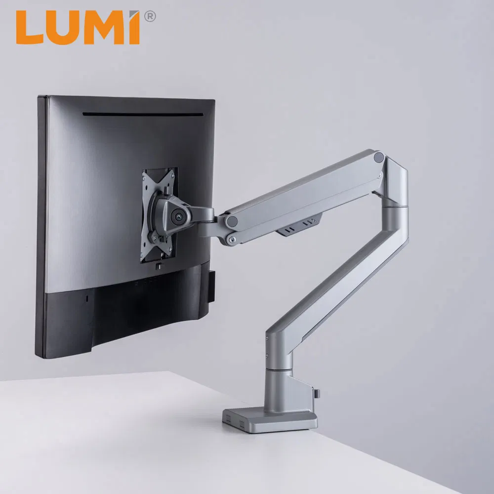 Hot Sale Desktop Full Motion Single LCD LED Adjustable Computer Desk Stand Monitor Bracket Arm for Office Use