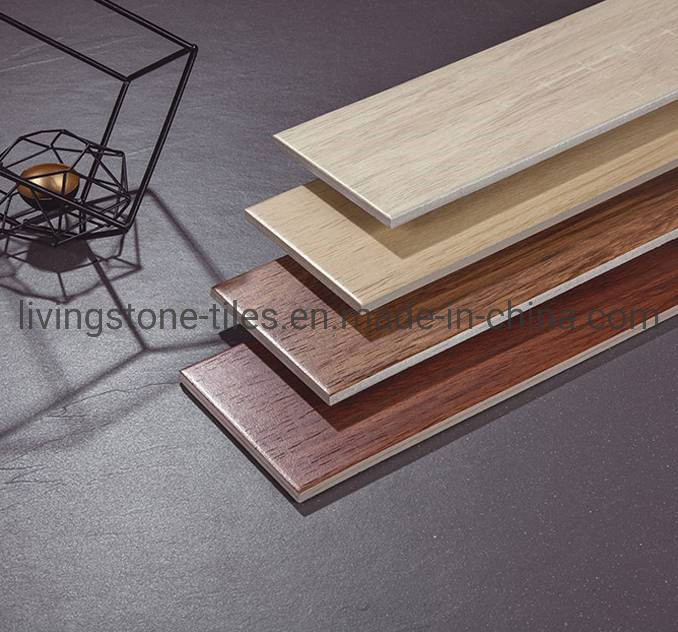 Керамогранит под дерево 150x800 мм, коричневый