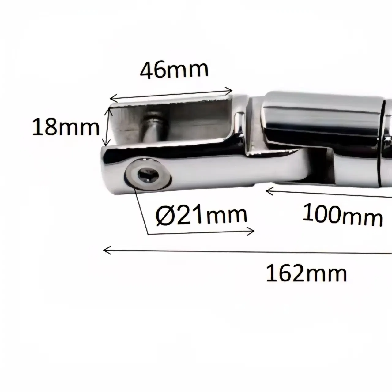 Stainless Steel Marine Swivel Connector for Yacht Anchor Chain Universal Connection