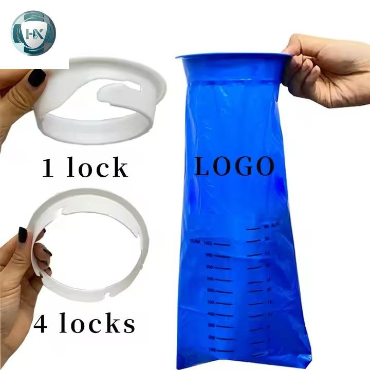 Hot Sale Plastic Airplane Vomit Bag Disposable Emesis Bags Blue Car Nausea Vomit Bags